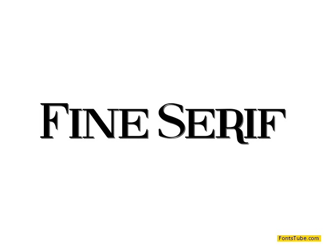 Fine Serif Font