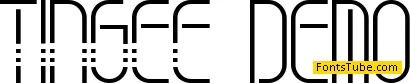 TINGEE demo Font