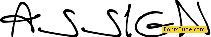 assign Font