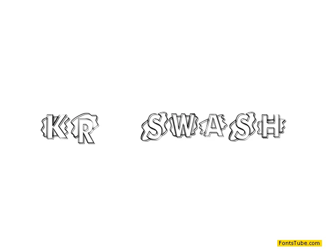 KR Swash Font