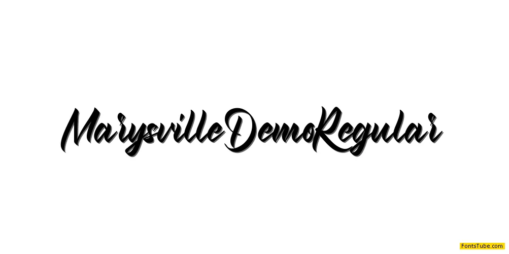 Marysville Demo Font