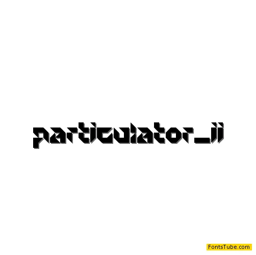 Particulator II Font