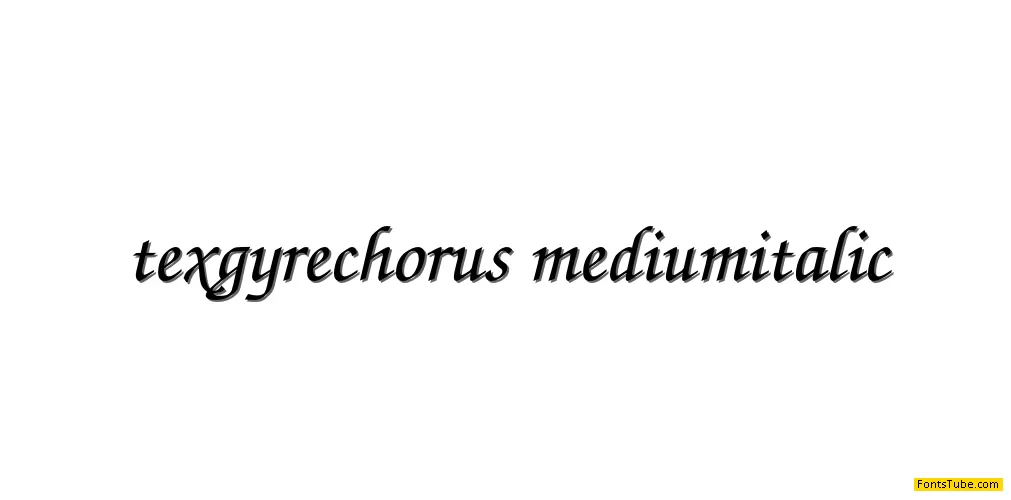 TeX Gyre Chorus Font
