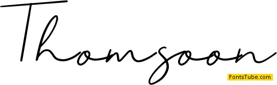 Thomsoon Font