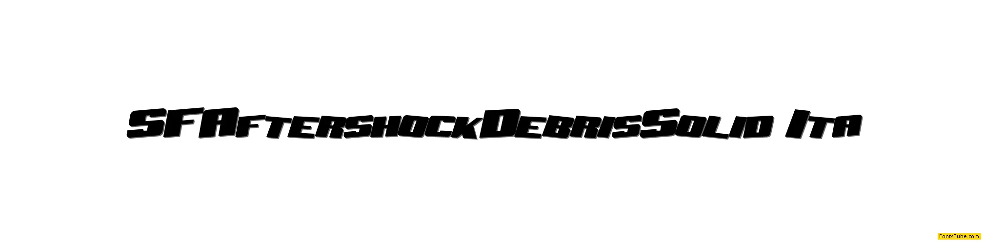SF Aftershock Debris Font Family