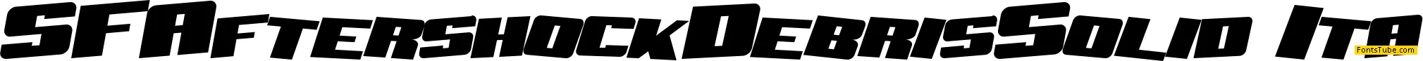 SF Aftershock Debris Font Family