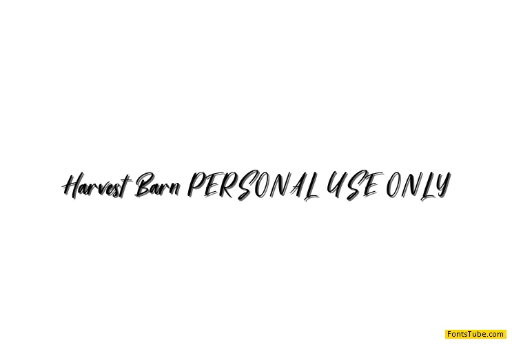Harvest Barn DEMO Font
