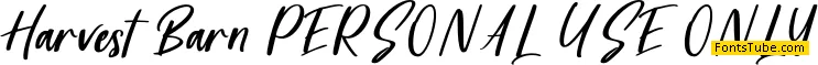 Harvest Barn DEMO Font