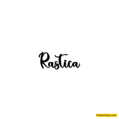 Rastica - Personal Use Font