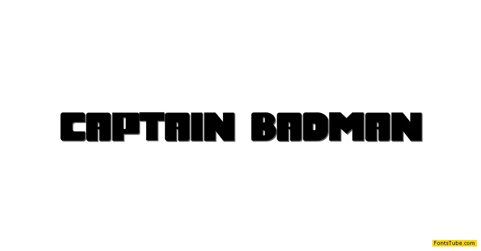 Captain Badman Font