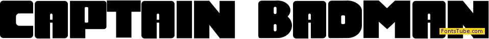 Captain Badman Font