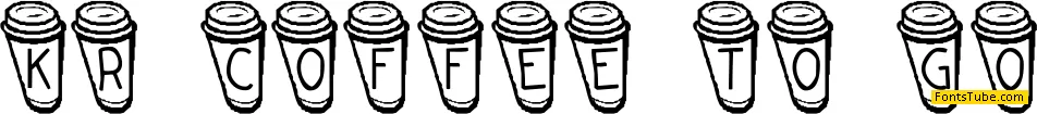 KR Coffee To Go Font