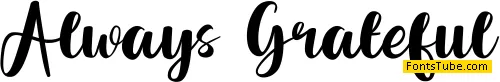 Always Grateful Font