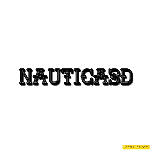 Nautica 3D Font