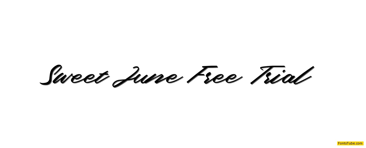 Sweet June Free Trial Font