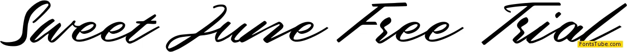 Sweet June Free Trial Font