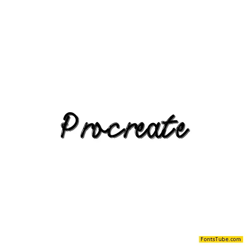 Procreate Font