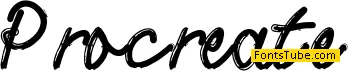 Procreate Font