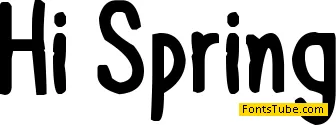 Hi Spring Font