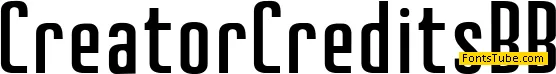 Creator Credits BB Font Family