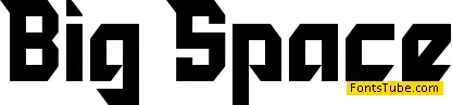 Big Space Font