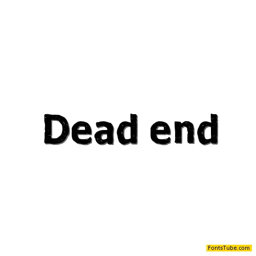 Dead end Font