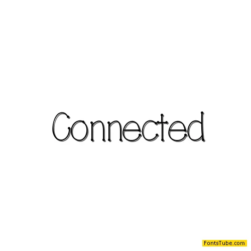 Connected Font