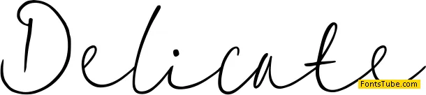 Delicate1 Font