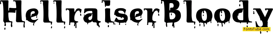 Hellraiser Bloody Font
