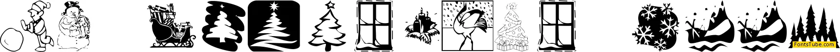KR Christmas 2001 Font