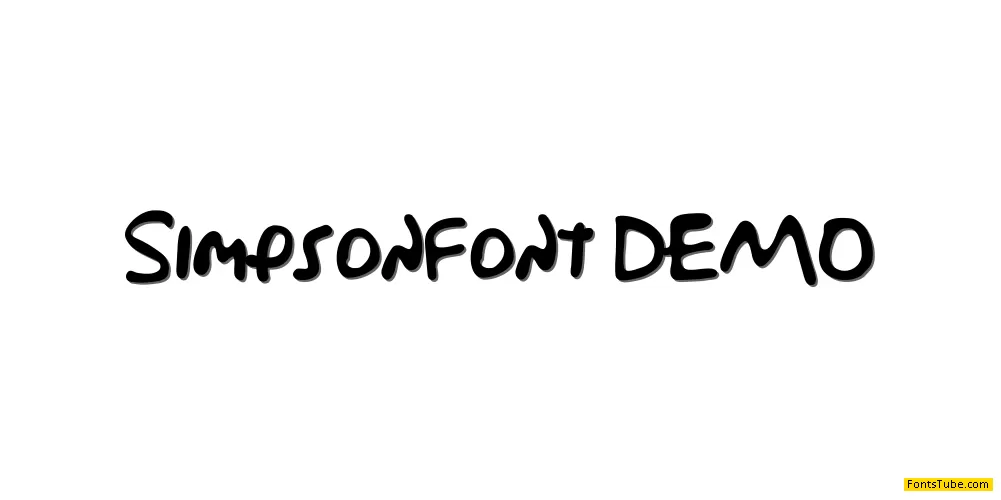 Simpsonfont Font