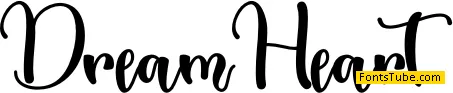 Dream Heart - Personal Use Font
