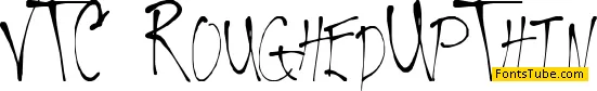 VTC Roughed Up Font