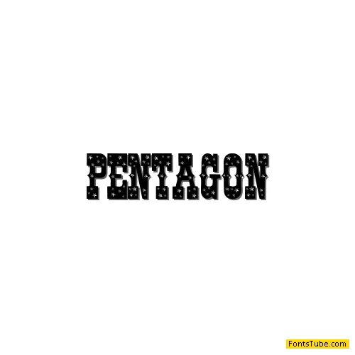 Pentagon Font