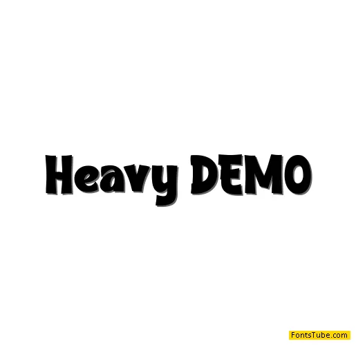 Heavy DEMO Font