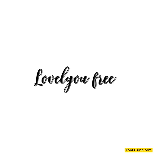 Lovelyou free Font