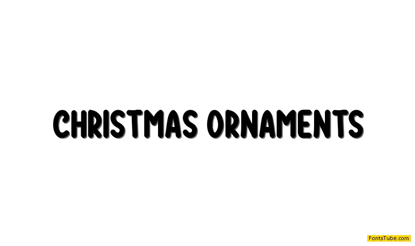 Christmas Ornaments Font