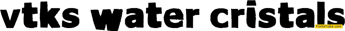 vtks Water cristals Font