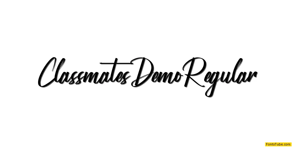 Classmates Demo Font