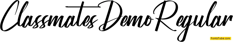 Classmates Demo Font