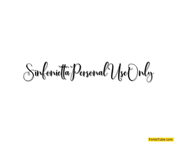 SinfoniettaPersonalUseOnly Font