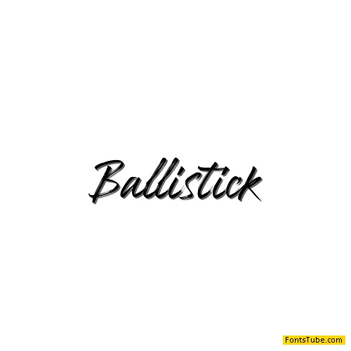 Ballistick Font