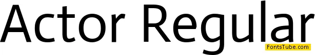 Actor Font