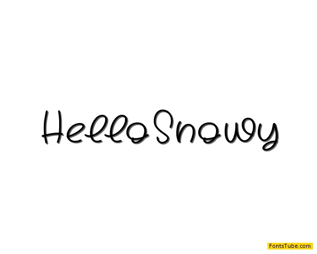Hello Snowy Font