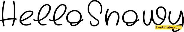 Hello Snowy Font
