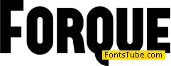 FORQUE Font