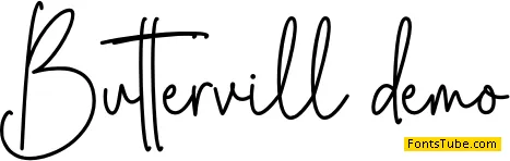 Buttervill Font