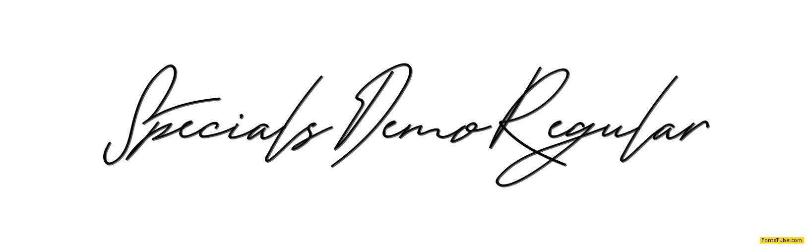 Specials Demo Font