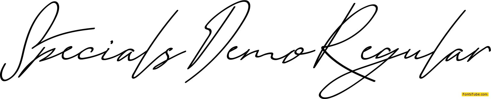 Specials Demo Font