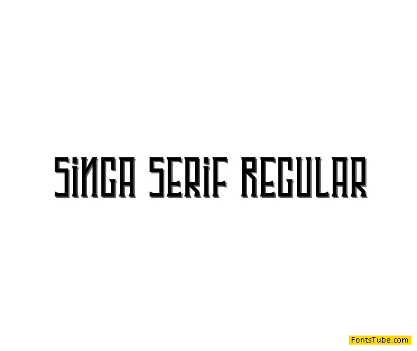 Singa Serif DEMO Font